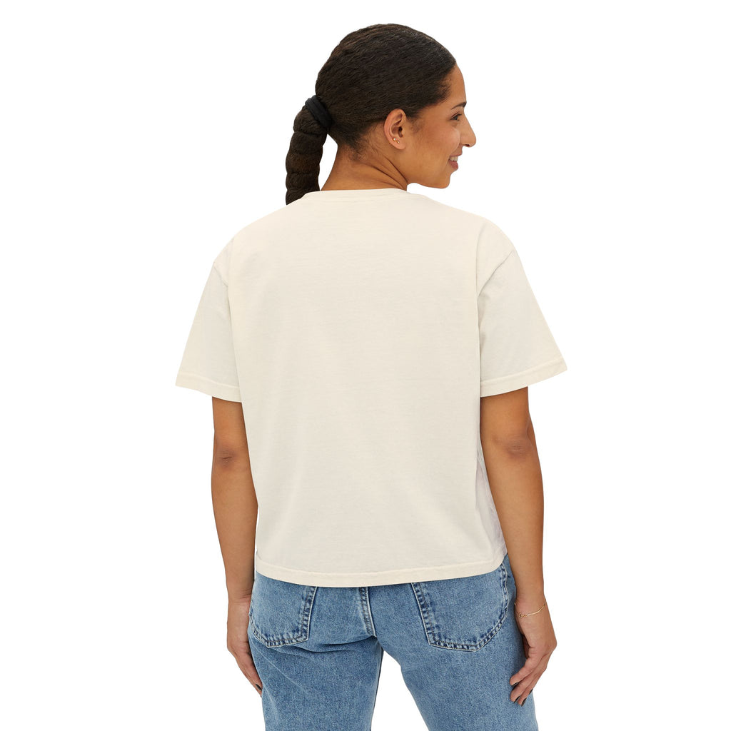 Women's Boxy Go Spurs Go T-Shirt | San Antonio Basketball Fan Tee