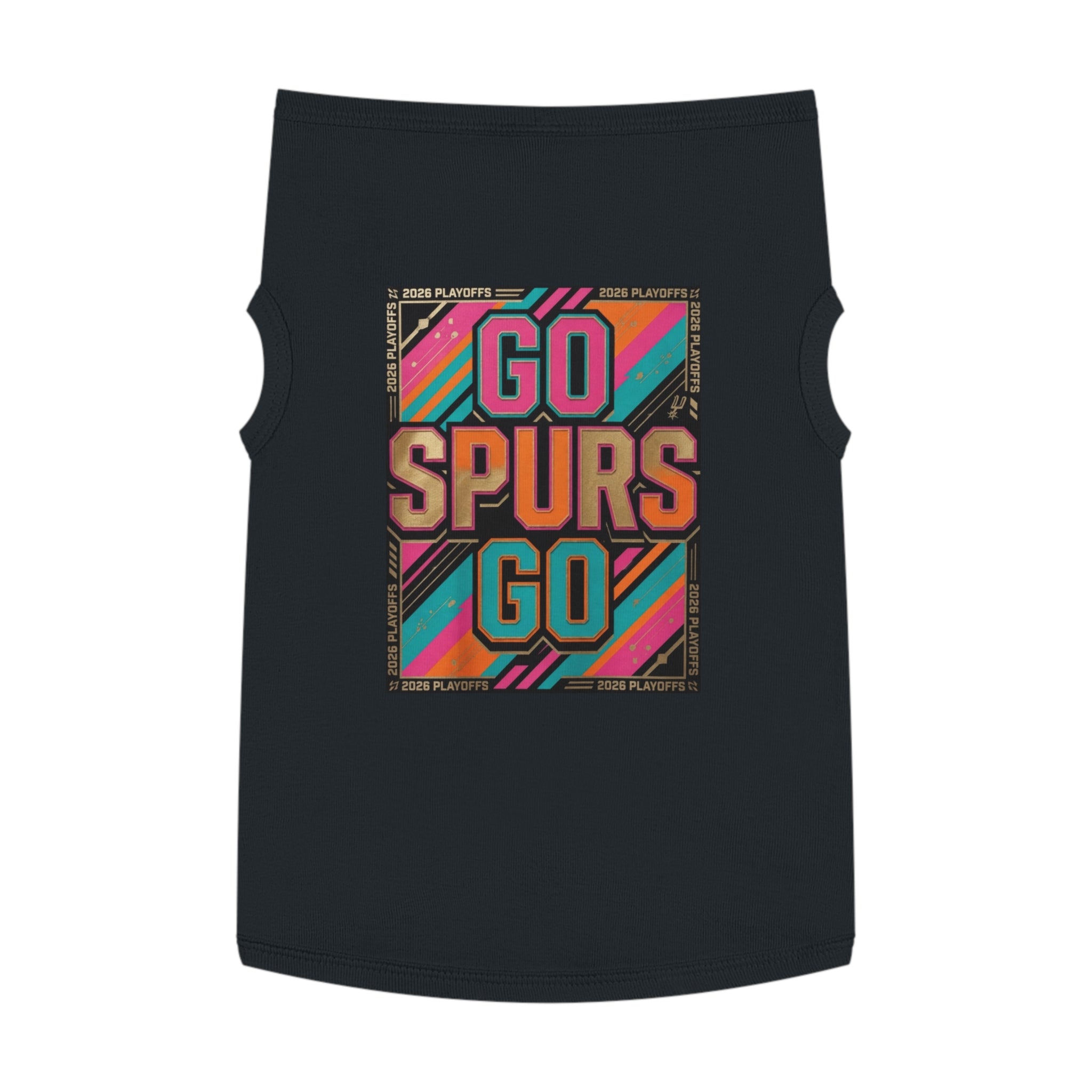 Go Spurs Go Pet Tank Top | Playoffs 2026
