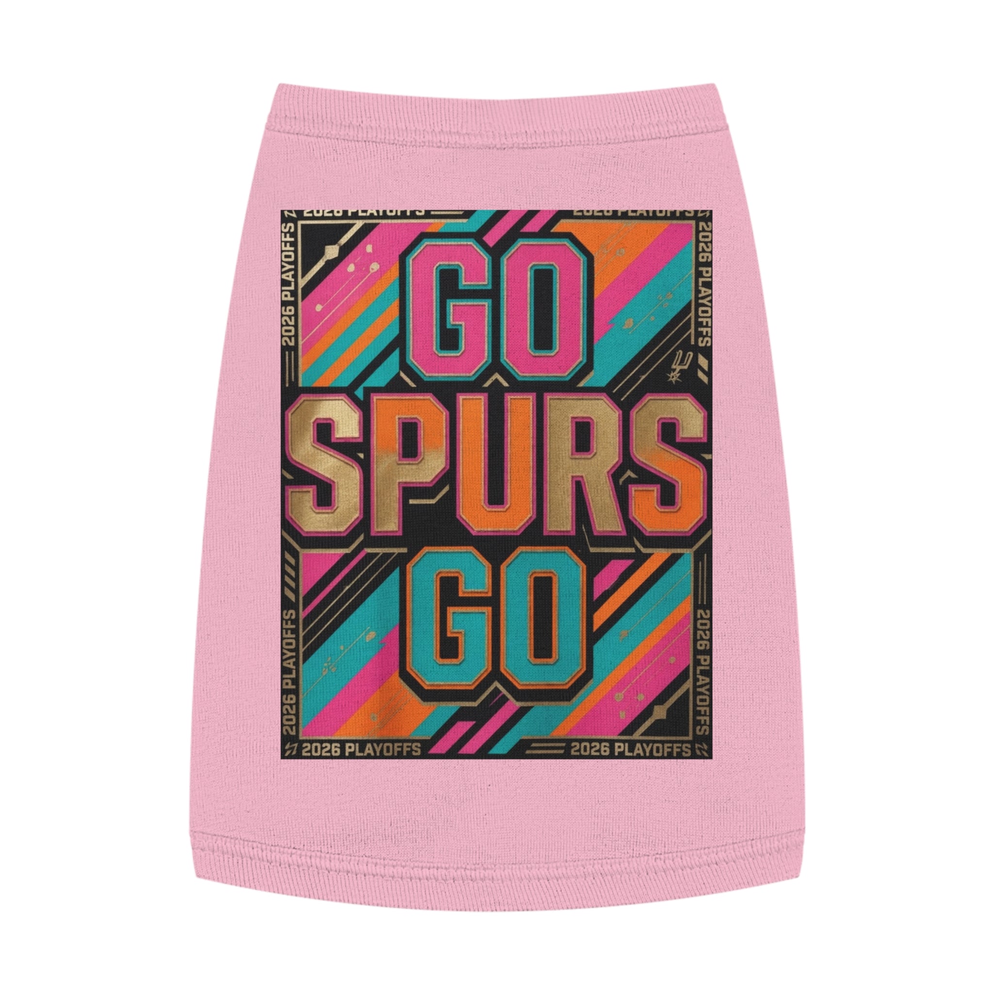 Go Spurs Go Pet Tank Top | Playoffs 2026
