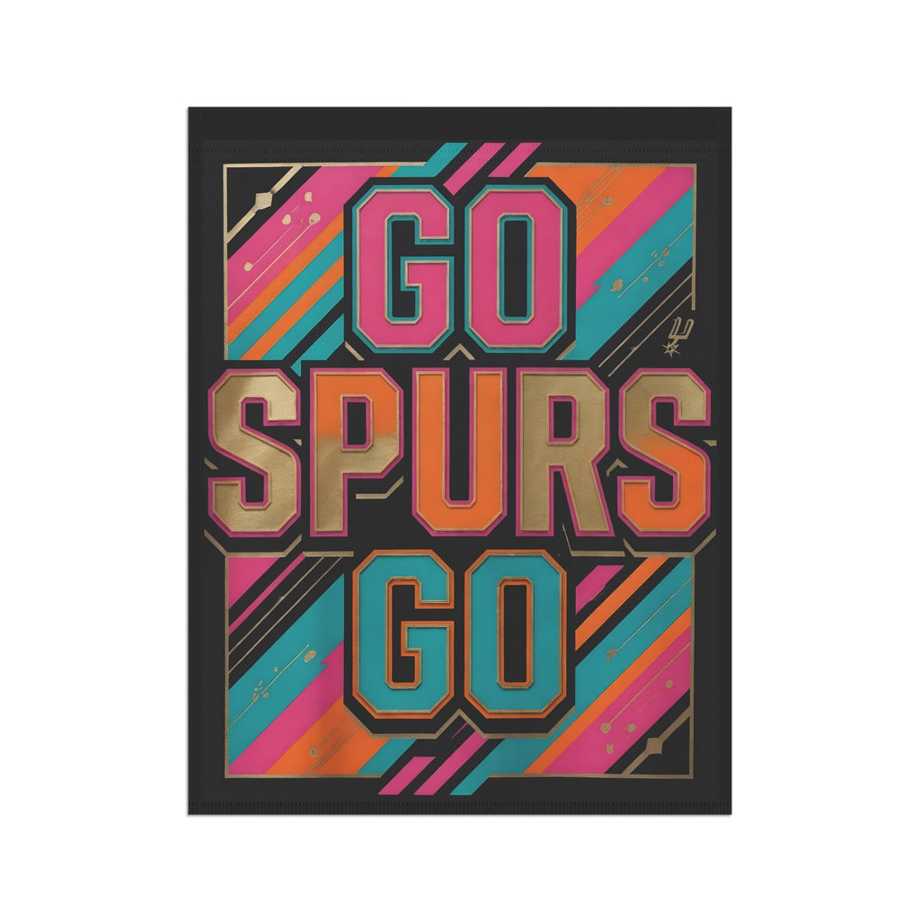 Home & Garden Flag - 12x18 San Antonio Spurs Fan Banner