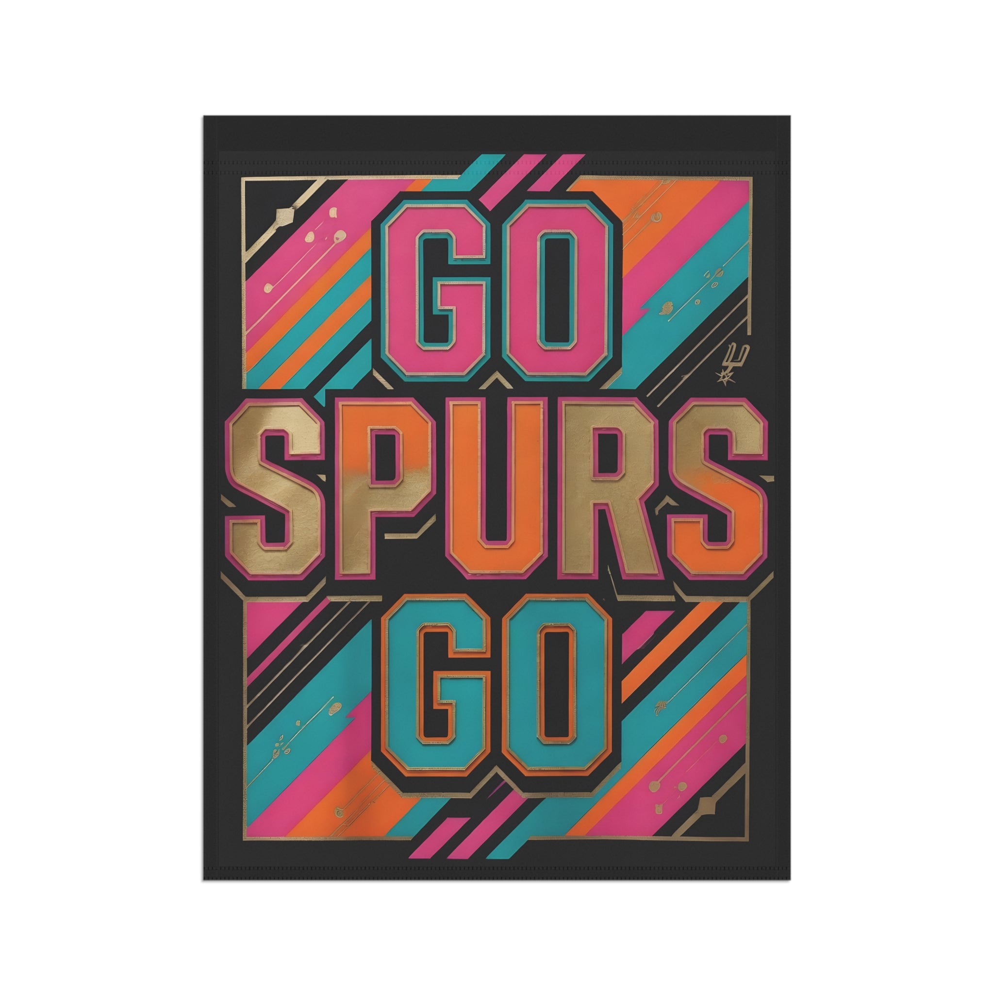 Home & Garden Flag - 12x18 San Antonio Spurs Fan Banner