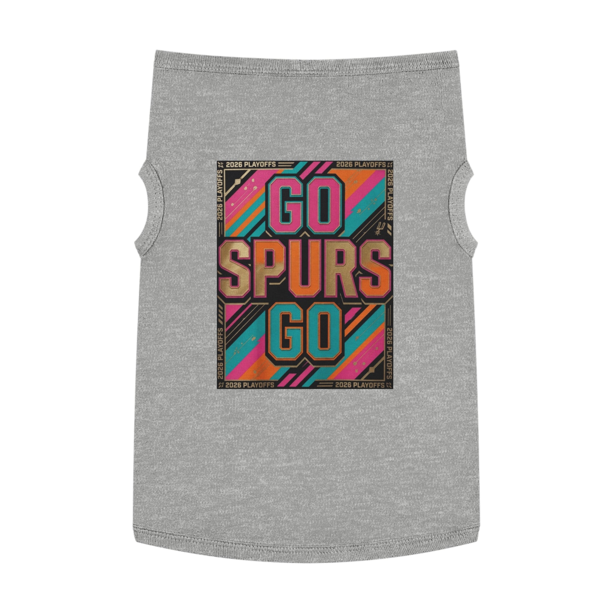 Go Spurs Go Pet Tank Top | Playoffs 2026