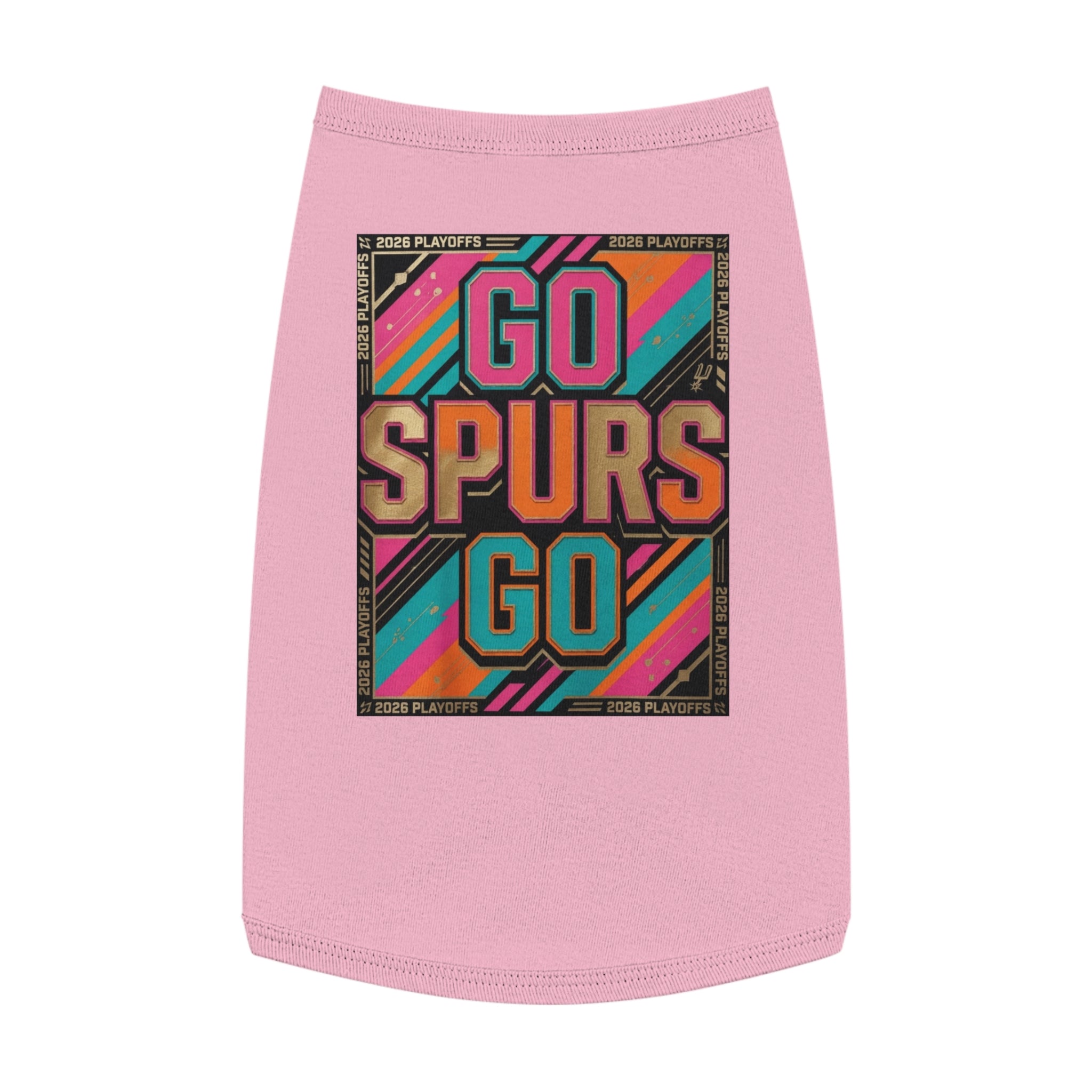 Go Spurs Go Pet Tank Top | Playoffs 2026
