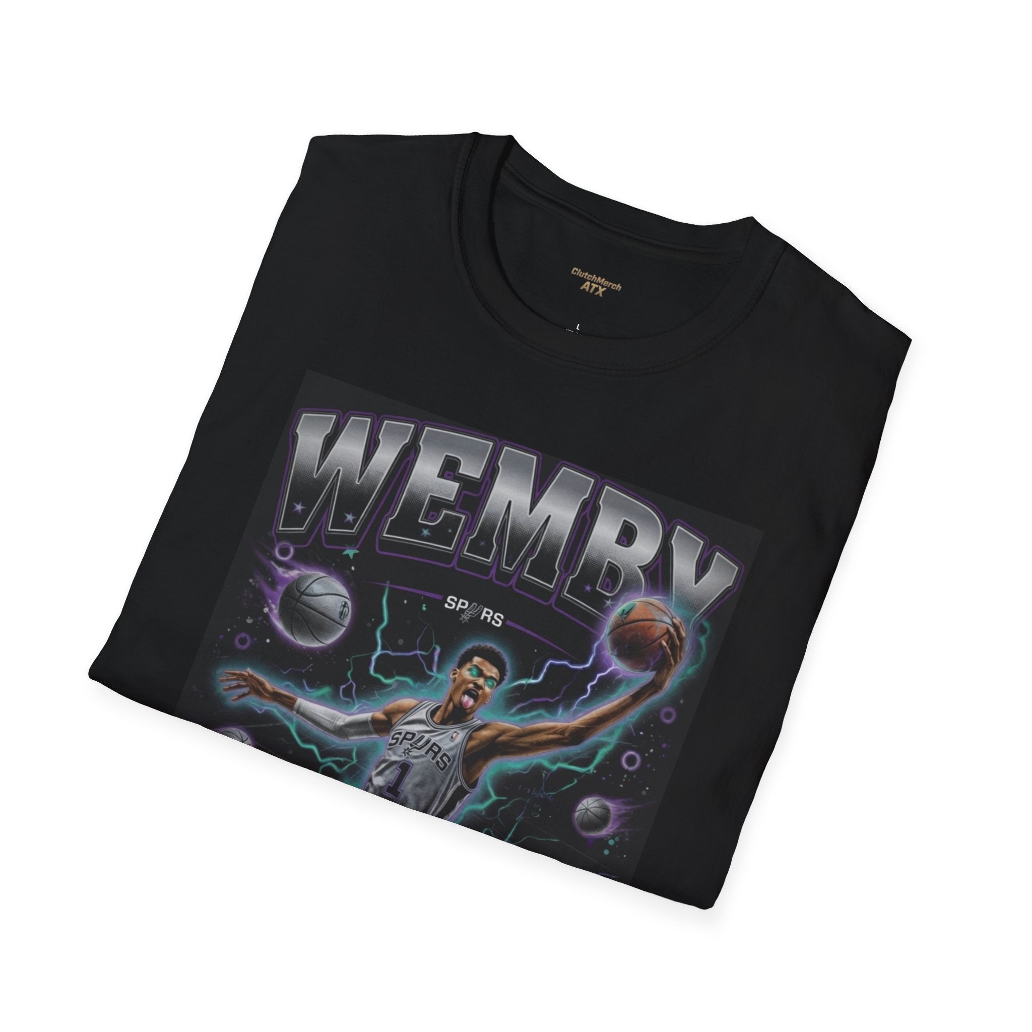 WEMBY Electric Dunk SAN ANTONIO Spurs Shirt | Victor Wembanyama Poster Tee | Spurs Fans Premium Streetwear