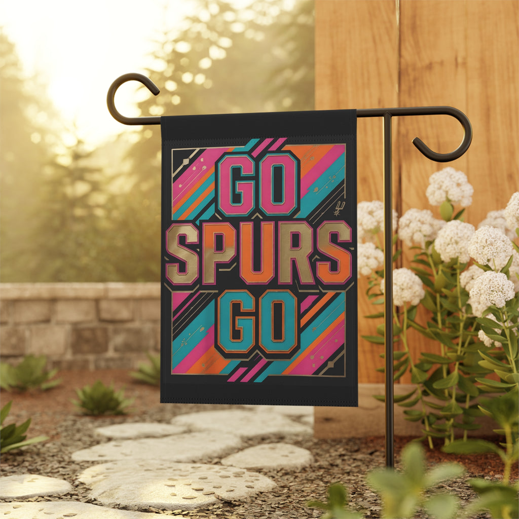Home & Garden Flag - 12x18 San Antonio Spurs Fan Banner