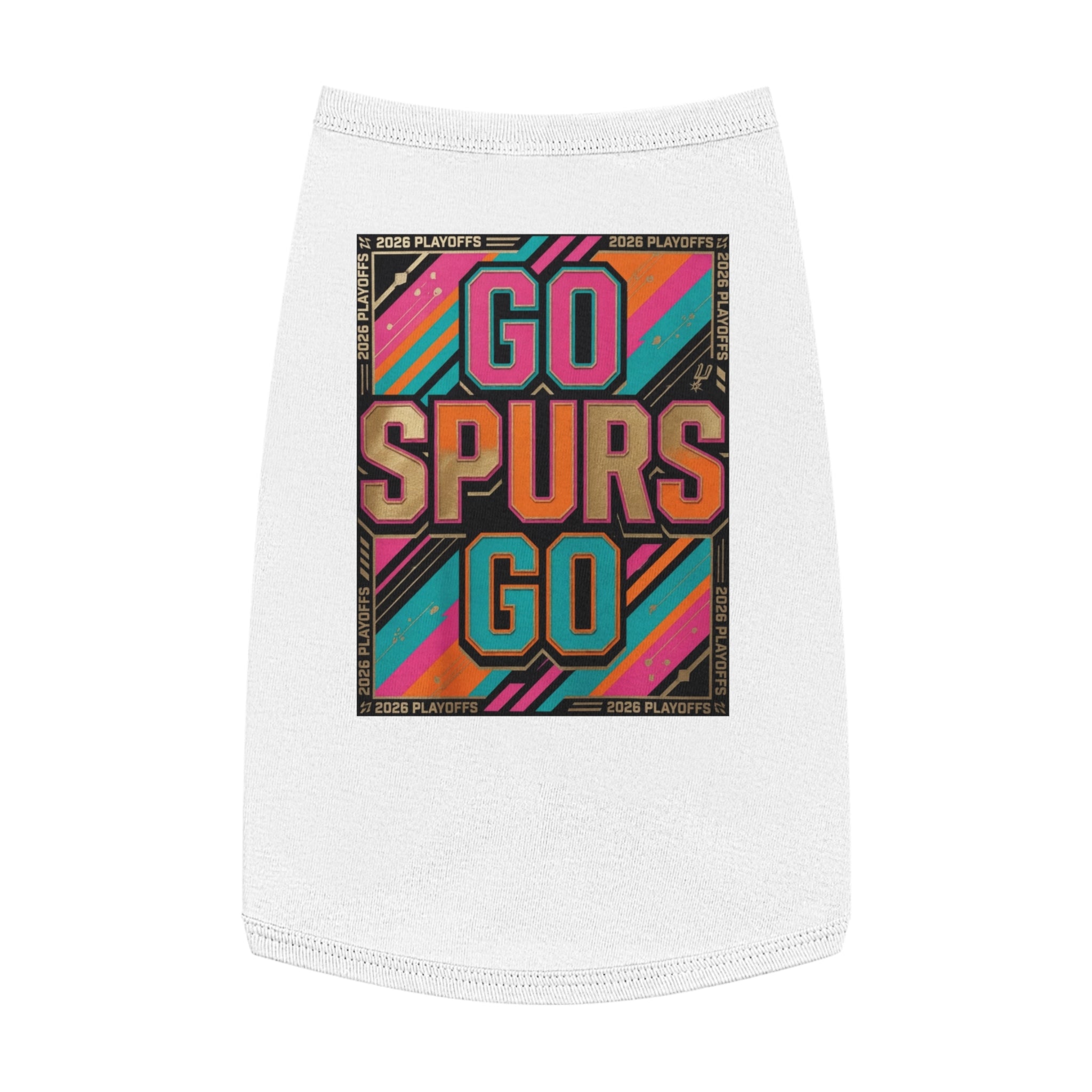 Go Spurs Go Pet Tank Top | Playoffs 2026