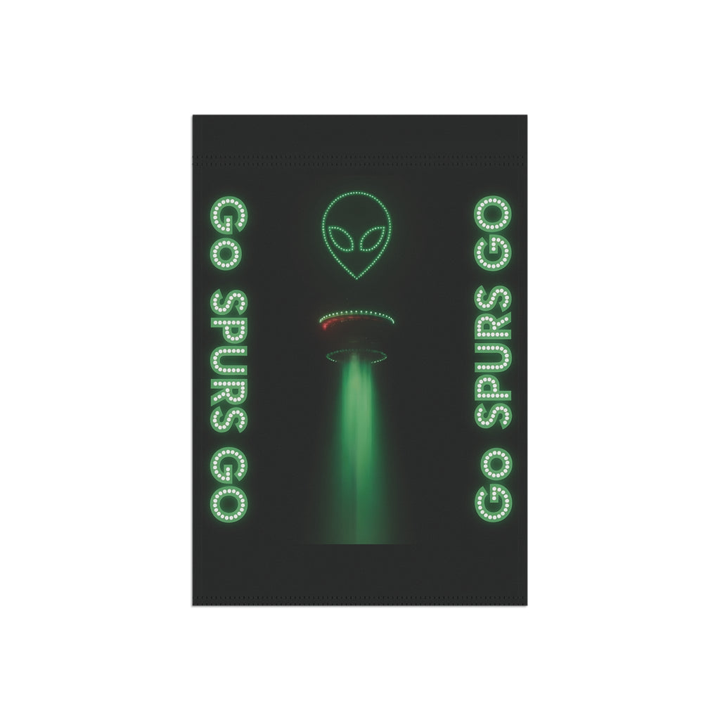 Yard and Garden Flag - 12x18 Double Sided - The Alien over SA