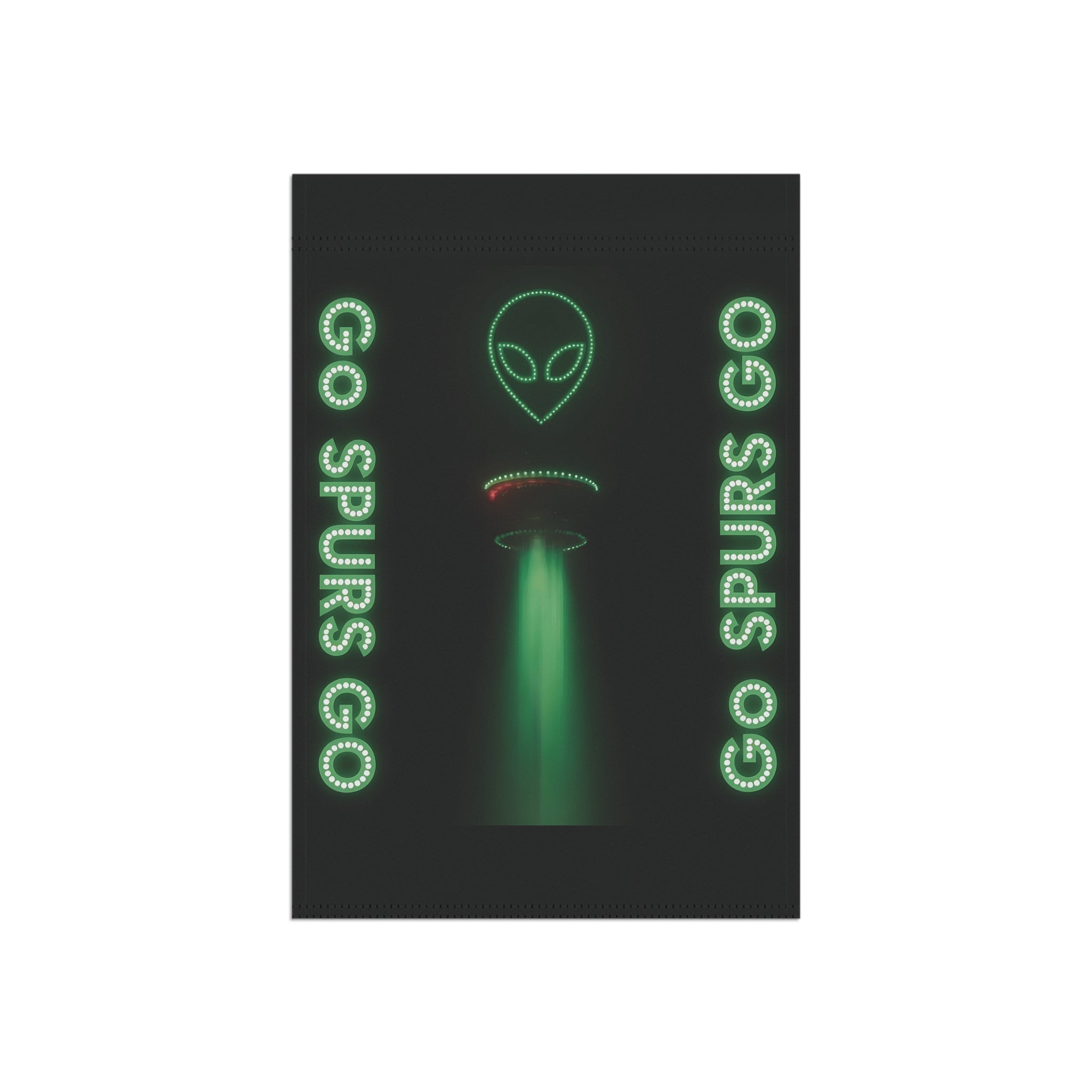 Yard and Garden Flag - 12x18 Double Sided - The Alien over SA