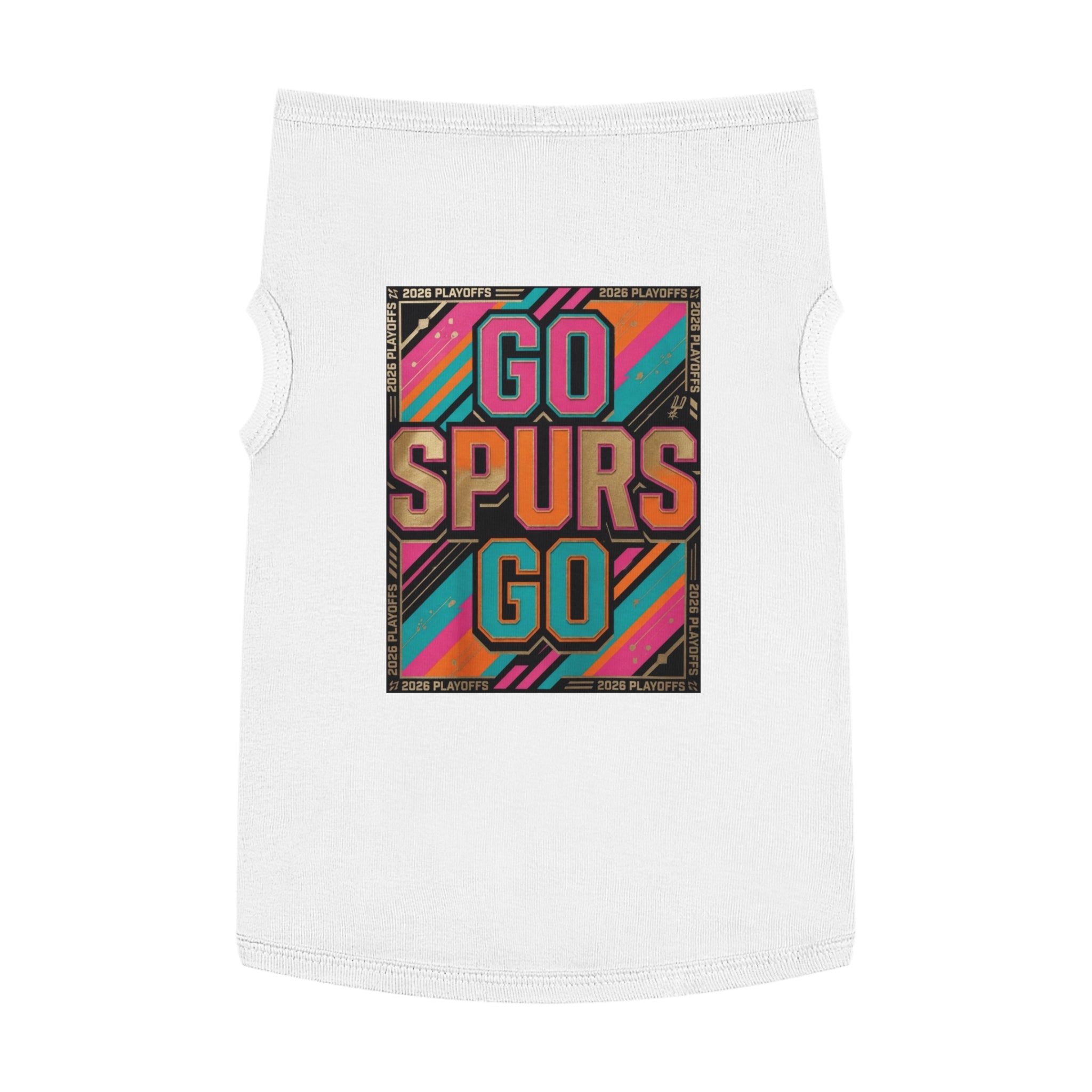 Go Spurs Go Pet Tank Top | Playoffs 2026