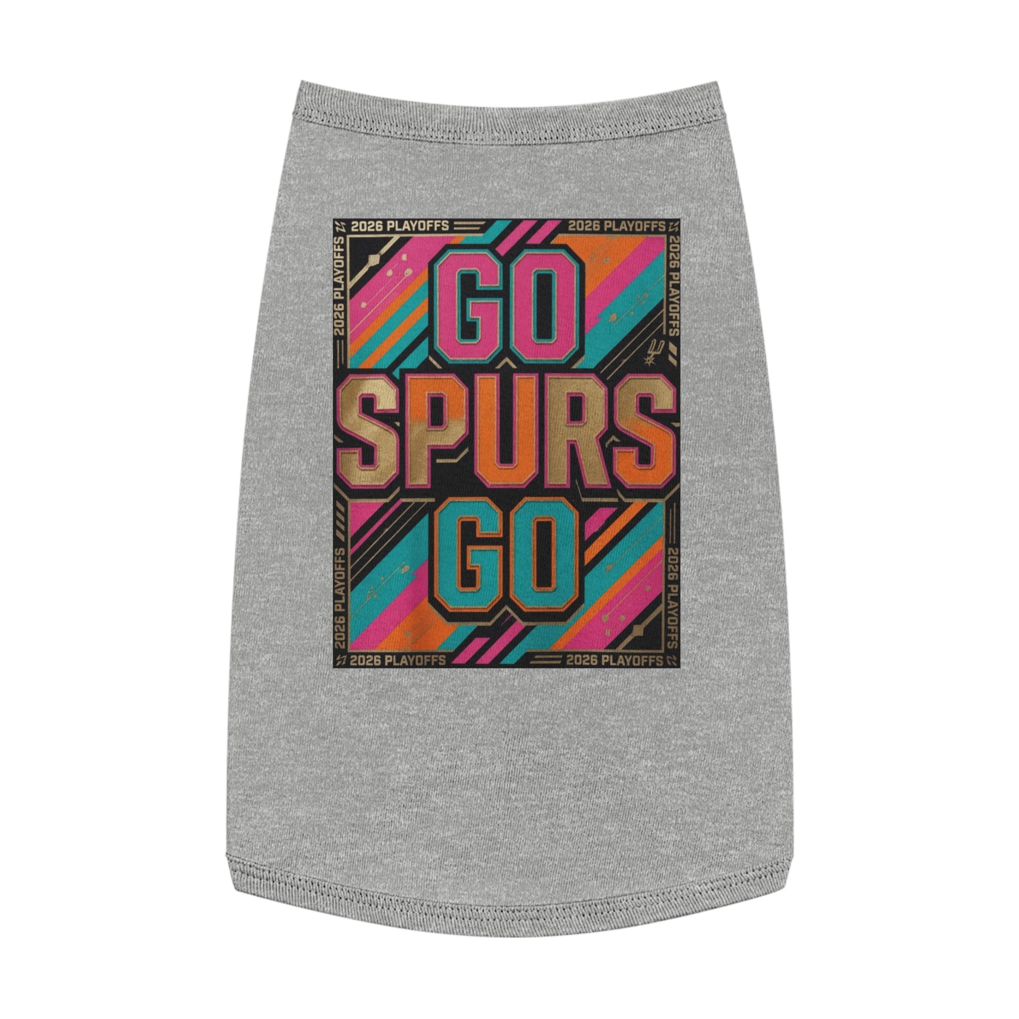 Go Spurs Go Pet Tank Top | Playoffs 2026