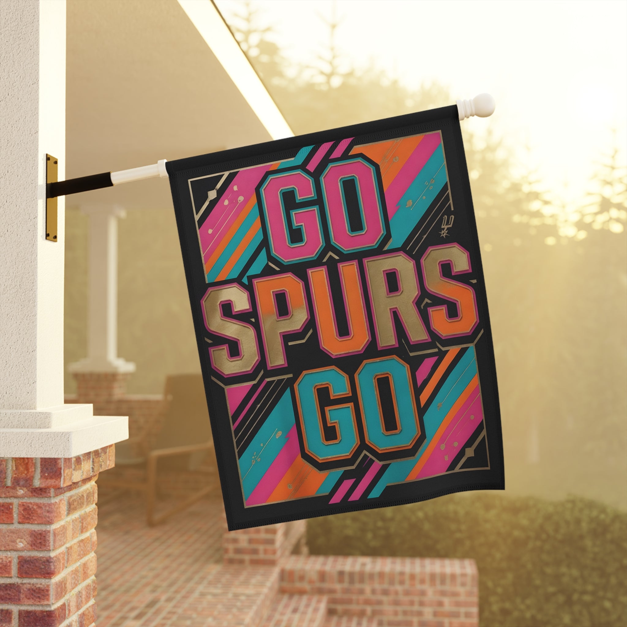 Home & Garden Flag - 12x18 San Antonio Spurs Fan Banner