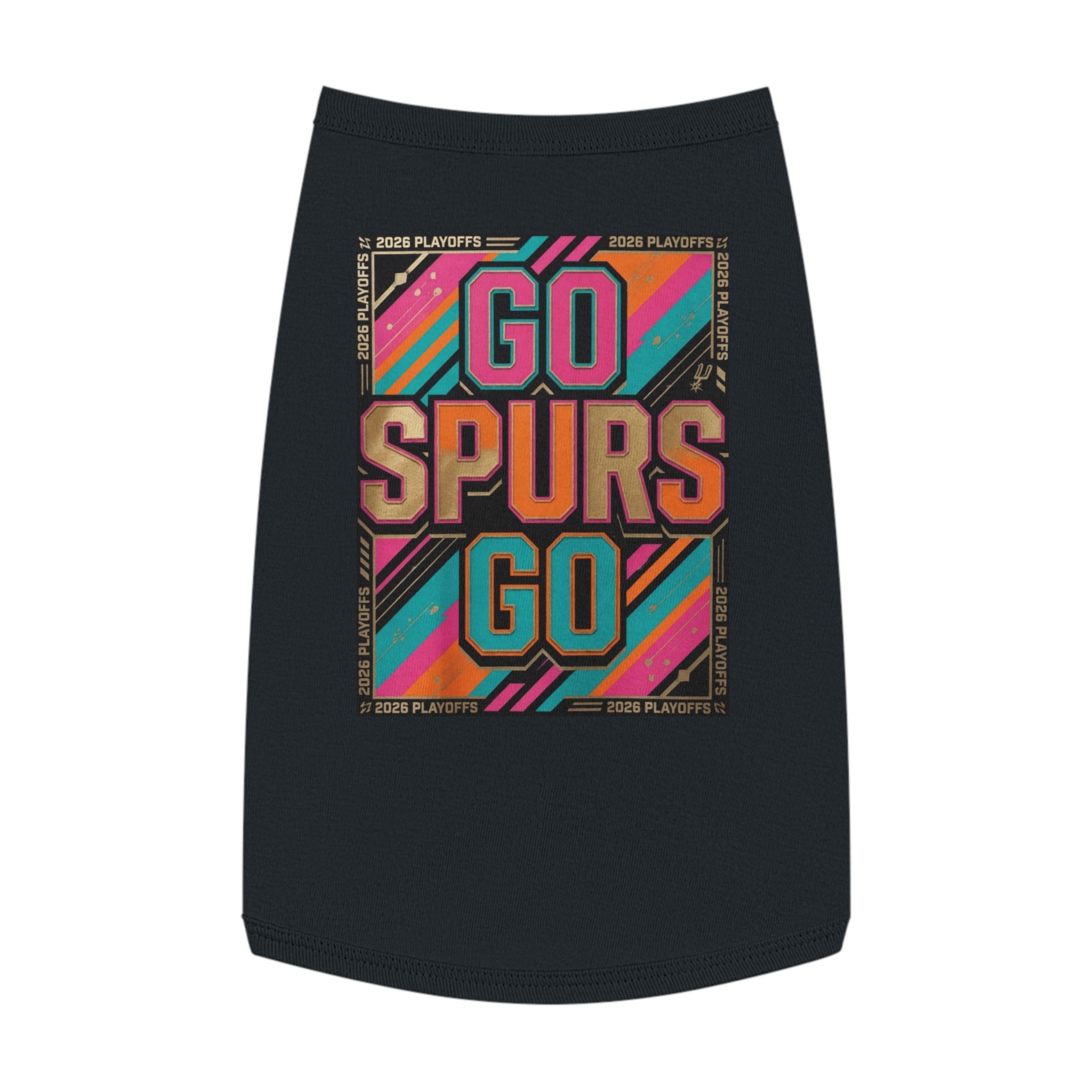 Go Spurs Go Pet Tank Top | Playoffs 2026