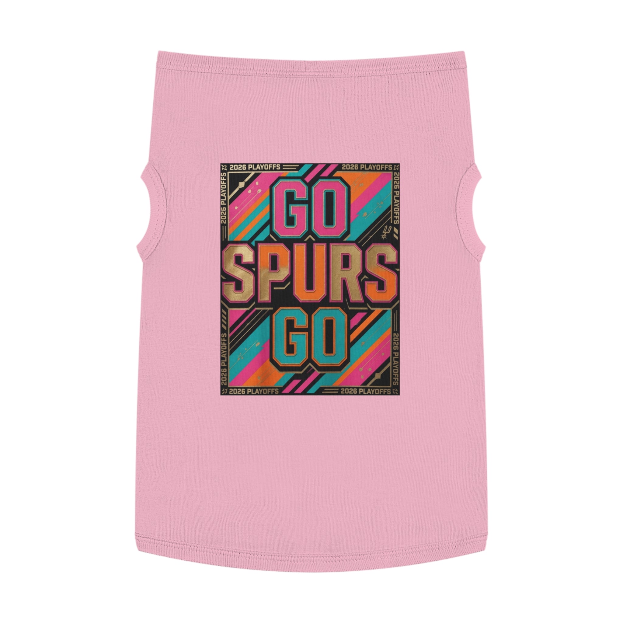Go Spurs Go Pet Tank Top | Playoffs 2026