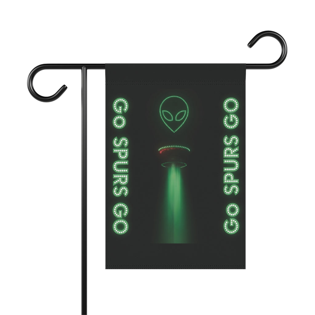 Yard and Garden Flag - 12x18 Double Sided - The Alien over SA
