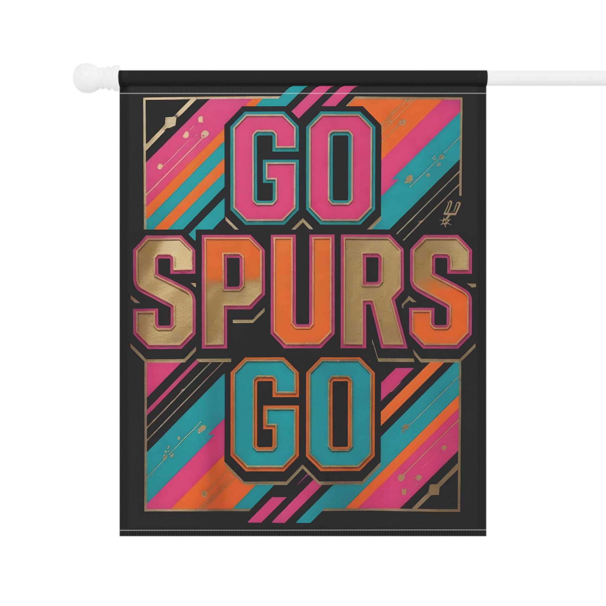 Home & Garden Flag - 12x18 San Antonio Spurs Fan Banner