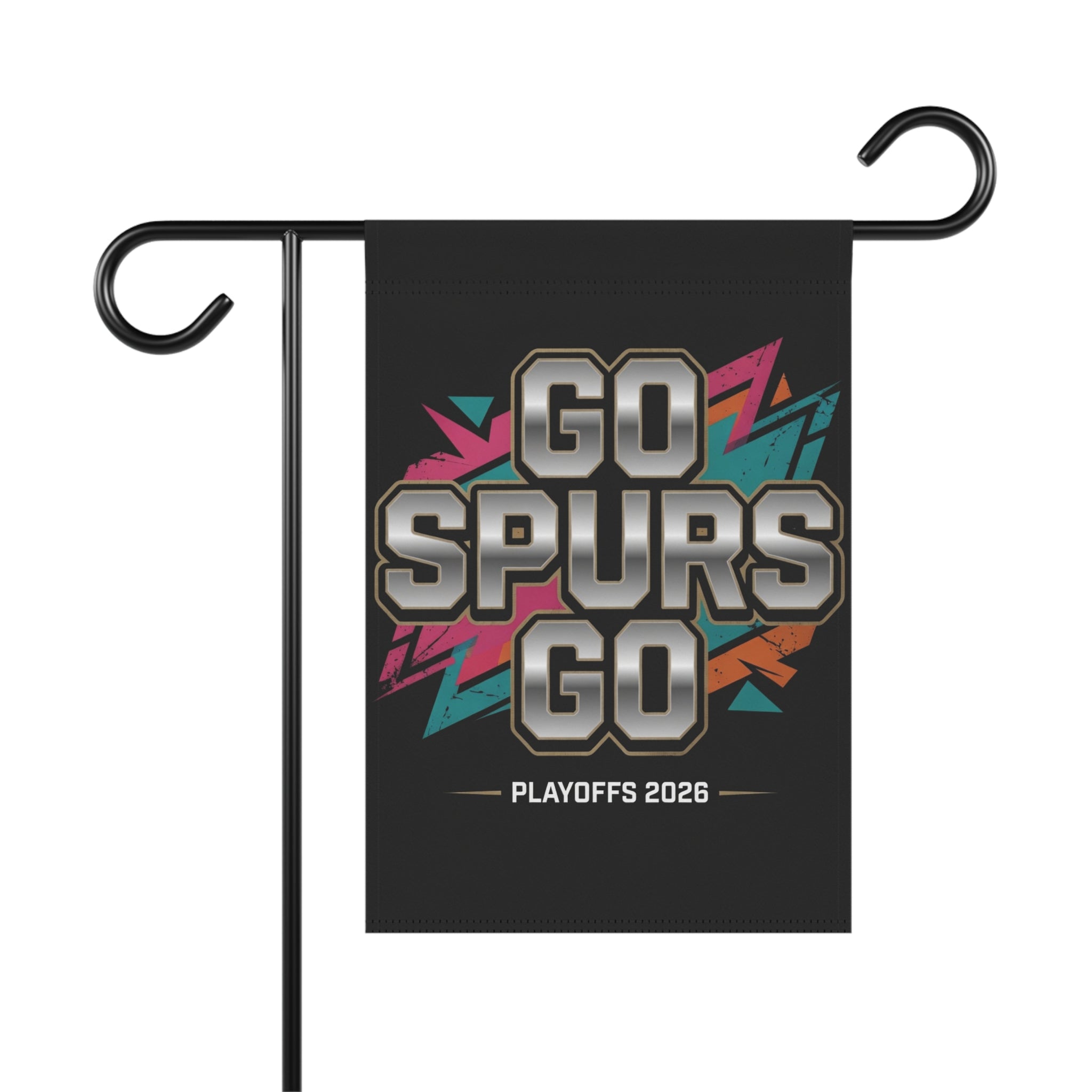Go Spurs Go Garden Flag | House Banner, Sports Playoffs Design