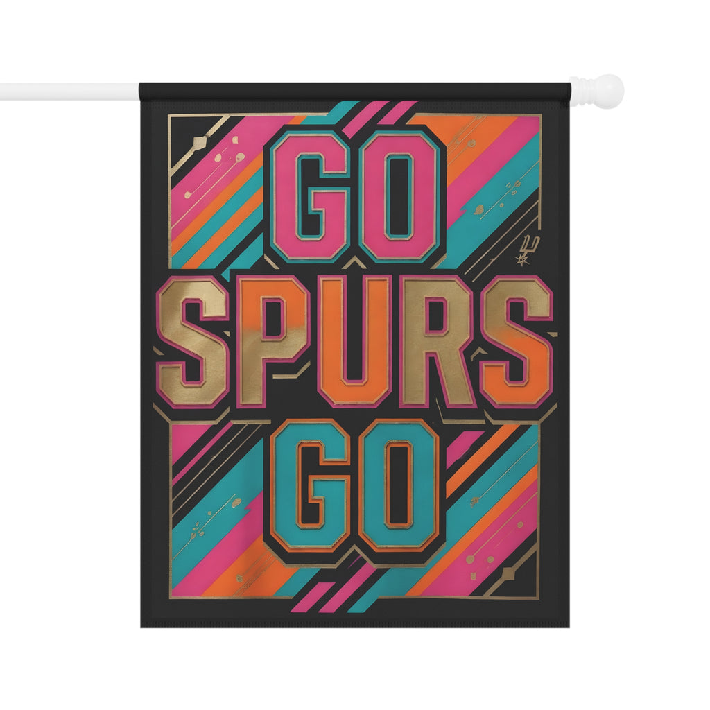 Home & Garden Flag - 12x18 San Antonio Spurs Fan Banner