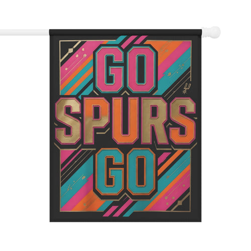 Home & Garden Flag - 12x18 San Antonio Spurs Fan Banner